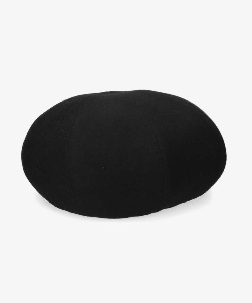 OVERRIDE（オーバーライド）の「OVERRIDE ASYMMETRY BERET MELTON（ハンチング/ベレー帽・メンズ・ブラック/ベージュ/グレー/グリーン・58cm）」の2枚目の写真