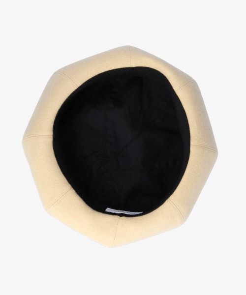OVERRIDE（オーバーライド）の「OVERRIDE ASYMMETRY BERET MELTON（ハンチング/ベレー帽・メンズ・ブラック/ベージュ/グレー/グリーン・58cm）」の6枚目の写真