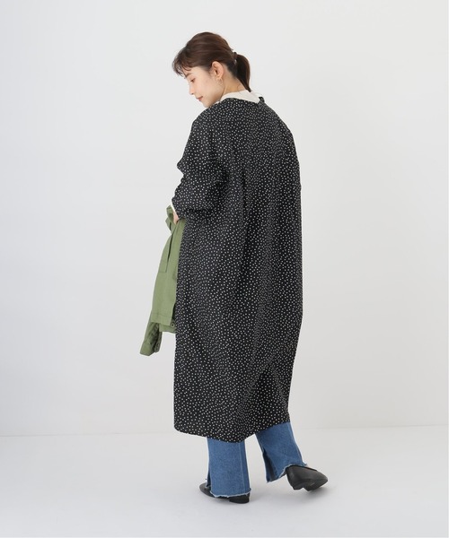 Simplicite（サンプリシテ）の「バンドカラーロング シャツワンピース◆（ワンピース・レディース・ブラック/ブルー系その他・FREE）」の13枚目の写真