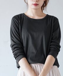 zootie | 【着た瞬間あったかい】無地＆ボーダー 裏起毛クルーネックカットソー(Tシャツ/カットソー)