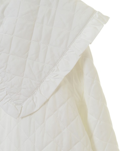 Candy Stripper(キャンディストリッパー)の「FRILL COLLAR QUILTING コート(その他アウター・レディース・ホワイト/ブラック・2)」の15枚目の写真