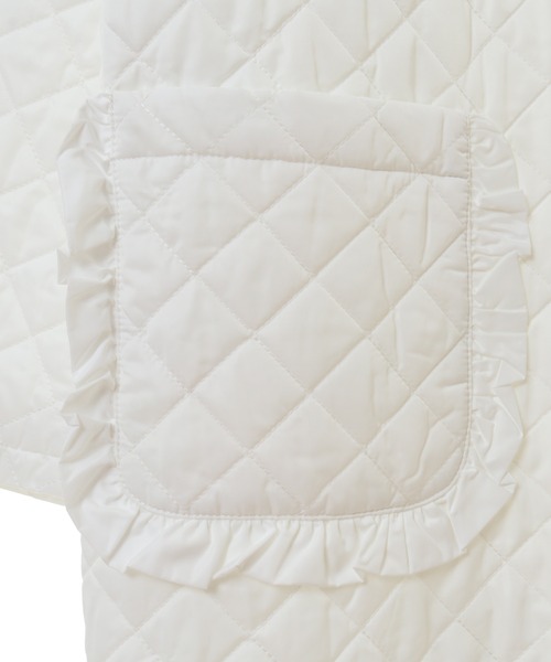 Candy Stripper(キャンディストリッパー)の「FRILL COLLAR QUILTING コート(その他アウター・レディース・ホワイト/ブラック・2)」の17枚目の写真