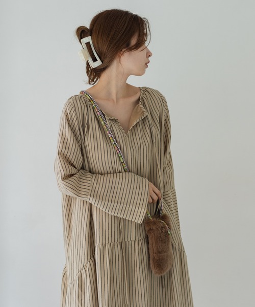 Kastane（カスタネ）の「パミールポシェット（ショルダーバッグ・レディース・アイボリー/モカ・FREE）」の4枚目の写真