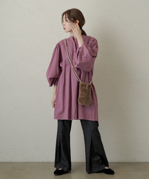 Kastane（カスタネ）の「パミールポシェット（ショルダーバッグ・レディース・アイボリー/モカ・FREE）」の7枚目の写真