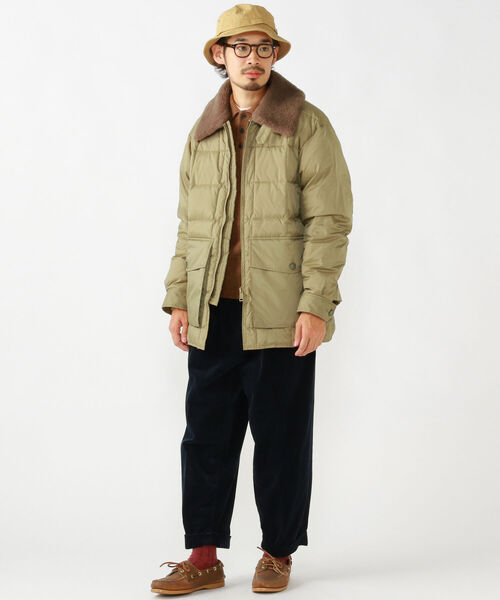 BEAMS PLUS（ビームスプラス）の「BEAMS PLUS / キルト ダウン ジャケット（ブルゾン・メンズ・カーキ/サックスブルー/オレンジ・SMALL/MEDIUM/LARGE/X-LARGE）」の4枚目の写真