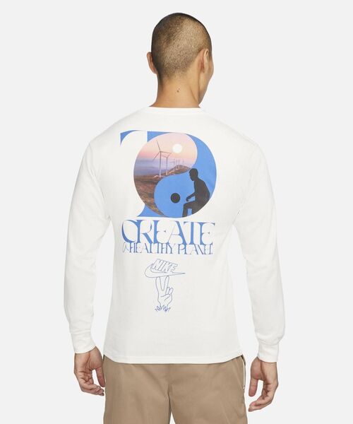 大人気 NIKE ルーズ ロングスリーブ グラフィック Tシャツ NIKE（ナイキ）の「ナイキ マックス 90 バスケットボール ロング