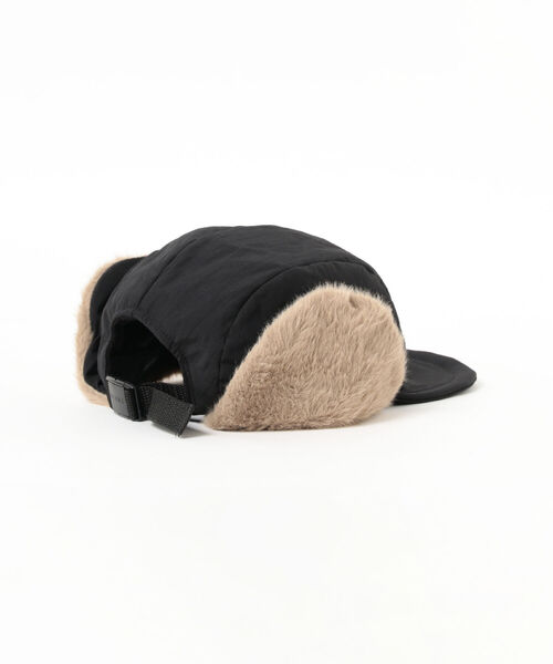 BEAMS（ビームス）の「BEAMS / 5パネル イヤーフラップ キャップ（ハット・メンズ・グリーン/ブラック・ONE SIZE）」の3枚目の写真