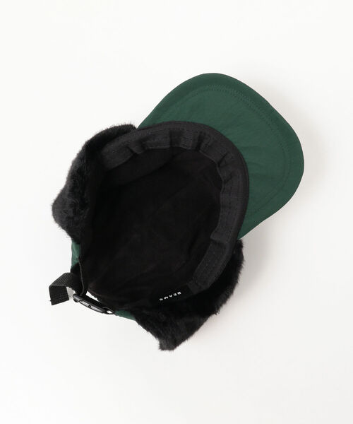 BEAMS（ビームス）の「BEAMS / 5パネル イヤーフラップ キャップ（ハット・メンズ・グリーン/ブラック・ONE SIZE）」の9枚目の写真