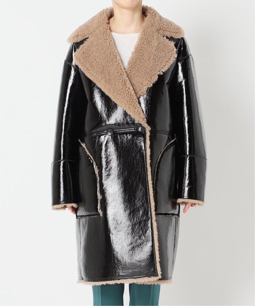 CITYSHOP（シティーショップ）の「FUR BONDING コート（テーラードジャケット・レディース・ブラック・38/36）」の16枚目の写真