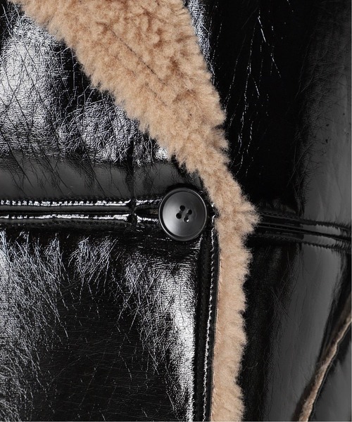 CITYSHOP（シティーショップ）の「FUR BONDING コート（テーラードジャケット・レディース・ブラック・38/36）」の6枚目の写真