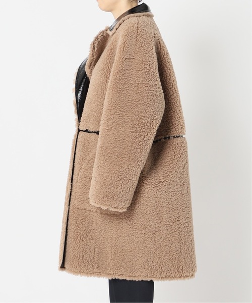 CITYSHOP（シティーショップ）の「FUR BONDING コート（テーラードジャケット・レディース・ブラック・38/36）」の12枚目の写真