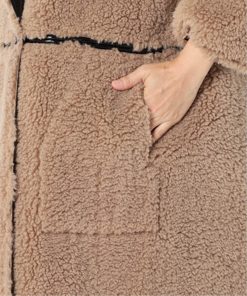 CITYSHOP（シティーショップ）の「FUR BONDING コート（テーラードジャケット・レディース・ブラック・38/36）」の4枚目の写真