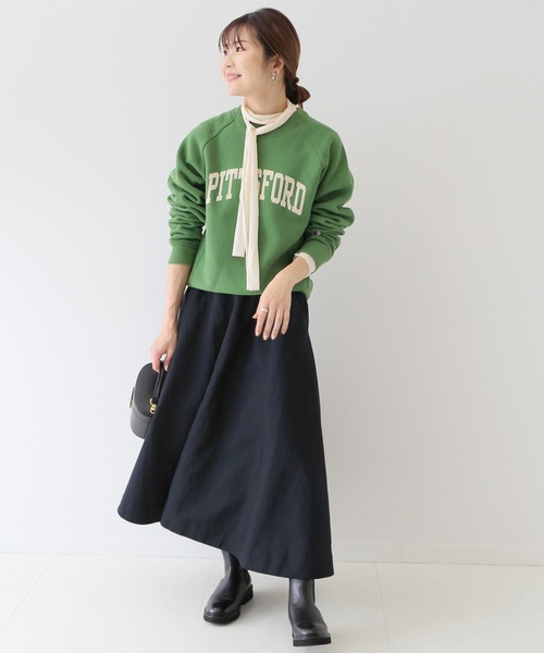 ◆新品タグ付き◆【SLOBE IENA】 フラワープリントタフタスカート　カーキ SLOBE IENA スカート フラワープリントタフタスカート