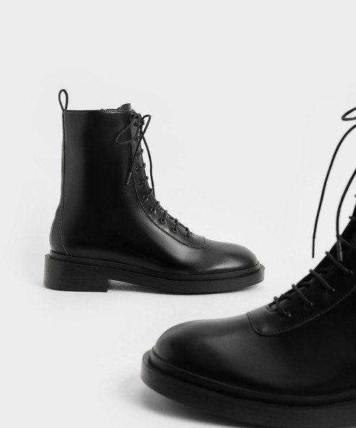 セール】レースアップ カーフブーツ / Lace-Up Calf Boots