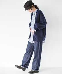 やぼったく見せずにすっきり見せる！　かため素材で着れば着るほど愛着が湧く濃紺デニム by who made me