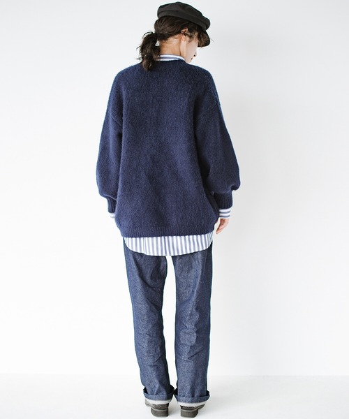 haco!（ハコ）の「やぼったく見せずにすっきり見せる！　かため素材で着れば着るほど愛着が湧く濃紺デニム by who made me（デニムパンツ・レディース・ダークインディゴブルー・1/3/5/7）」の17枚目の写真