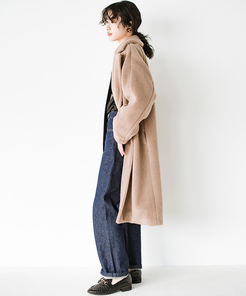 haco!（ハコ）の「やぼったく見せずにすっきり見せる！　かため素材で着れば着るほど愛着が湧く濃紺デニム by who made me（デニムパンツ・レディース・ダークインディゴブルー・1/3/5/7）」の21枚目の写真