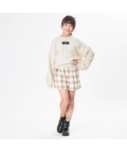algy(アルジー)の「4WAYニット(ニット/セーター・キッズ・アイボリー/ベージュ/ミント・XX-SMALL/X-SMALL/SMALL/MEDIUM)」の5枚目の写真
