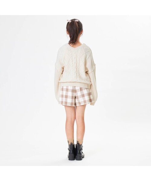algy(アルジー)の「4WAYニット(ニット/セーター・キッズ・アイボリー/ベージュ/ミント・XX-SMALL/X-SMALL/SMALL/MEDIUM)」の6枚目の写真