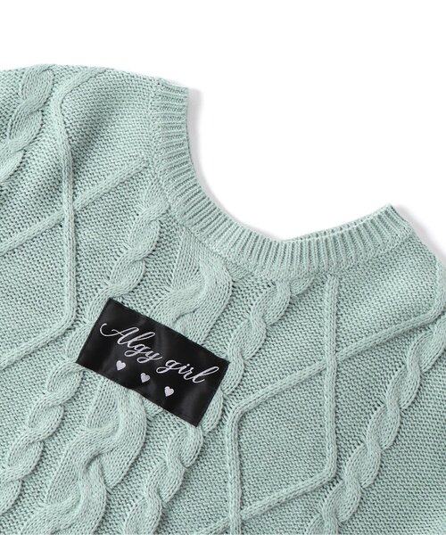 algy(アルジー)の「4WAYニット(ニット/セーター・キッズ・アイボリー/ベージュ/ミント・XX-SMALL/X-SMALL/SMALL/MEDIUM)」の14枚目の写真
