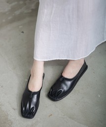 SESTO | ステッチソールのスクエアトゥスリッポンバレエシューズ(バレエシューズ)