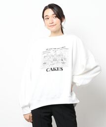 SPINNS | CAKESイラストデザイン 裏起毛スウェット(スウェット)