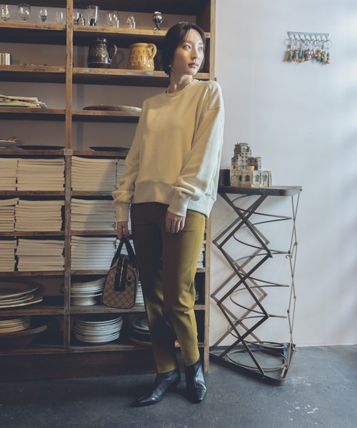 Andemiu（アンデミュウ）の「【WEB限定】ボアカットプルオーバー258795（スウェット・レディース・アイボリー/ベージュ/ネイビー・FREE）」の12枚目の写真