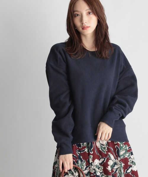 Andemiu（アンデミュウ）の「【WEB限定】ボアカットプルオーバー258795（スウェット・レディース・アイボリー/ベージュ/ネイビー・FREE）」の13枚目の写真