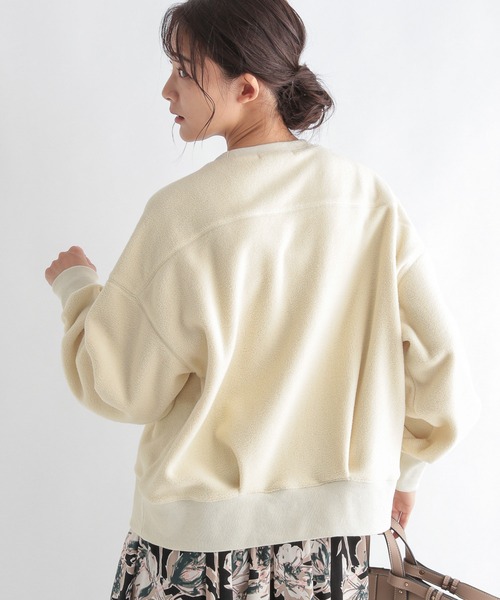 Andemiu（アンデミュウ）の「【WEB限定】ボアカットプルオーバー258795（スウェット・レディース・アイボリー/ベージュ/ネイビー・FREE）」の5枚目の写真