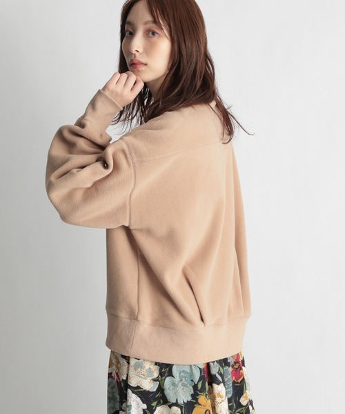 Andemiu（アンデミュウ）の「【WEB限定】ボアカットプルオーバー258795（スウェット・レディース・アイボリー/ベージュ/ネイビー・FREE）」の6枚目の写真