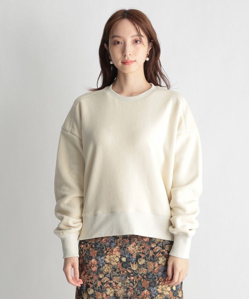 Andemiu（アンデミュウ）の「【WEB限定】ボアカットプルオーバー258795（スウェット・レディース・アイボリー/ベージュ/ネイビー・FREE）」の15枚目の写真