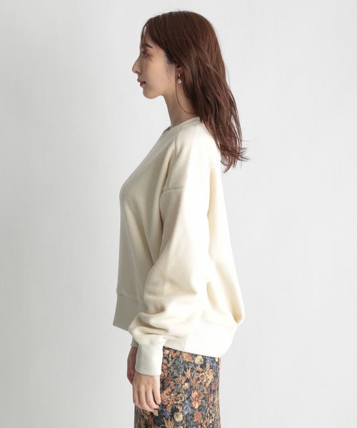 Andemiu（アンデミュウ）の「【WEB限定】ボアカットプルオーバー258795（スウェット・レディース・アイボリー/ベージュ/ネイビー・FREE）」の17枚目の写真