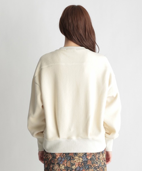 Andemiu（アンデミュウ）の「【WEB限定】ボアカットプルオーバー258795（スウェット・レディース・アイボリー/ベージュ/ネイビー・FREE）」の16枚目の写真