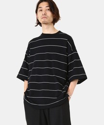 marka | marka / マーカ：BORDER TEE S/S - COMBED KNIT BORDER -：M22A-09CS01B[COR](Tシャツ/カットソー)