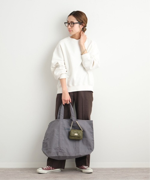 FRAMeWORK（フレームワーク）の「ダブルフェイスジャージープルオーバー◆（Tシャツ/カットソー・レディース・ホワイト/ブラック/ブラウン・FREE）」の18枚目の写真