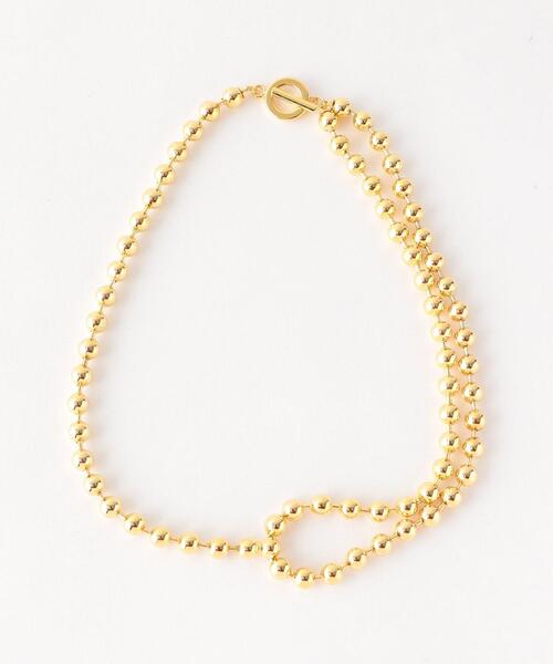 BEAUTY&YOUTH UNITED ARROWS（ビューティーアンドユースユナイテッドアローズ）の「BY メタル ダブル チェーン ネックレス（ネックレス・レディース・シルバー/ゴールド・FREE）」の2枚目の写真