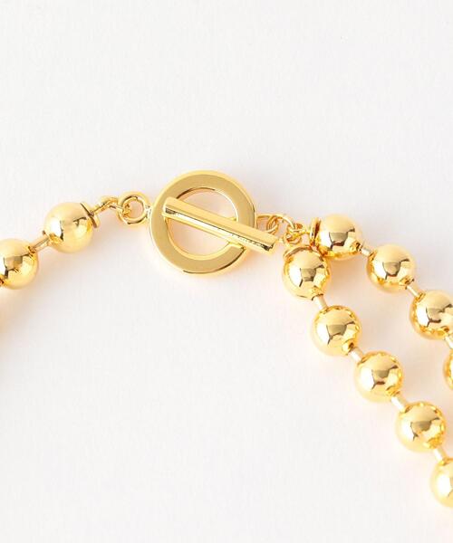 BEAUTY&YOUTH UNITED ARROWS（ビューティーアンドユースユナイテッドアローズ）の「BY メタル ダブル チェーン ネックレス（ネックレス・レディース・シルバー/ゴールド・FREE）」の4枚目の写真