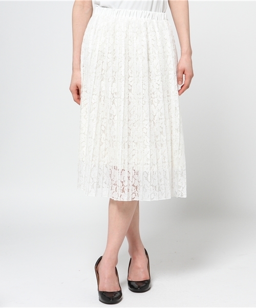 WEGO(ウィゴー)の「WEGO/レースプリーツスカート(スカート・レディース・オフホワイト/ブラック・FREE)」の9枚目の写真