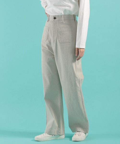 niko and...（ニコアンド）の「[niko and ...JEANS 2022SS]リラックスマリンデニムパンツ（デニムパンツ・レディース・オリーブ/ブルー/ナチュラル・SMALL/MEDIUM/LARGE）」の2枚目の写真