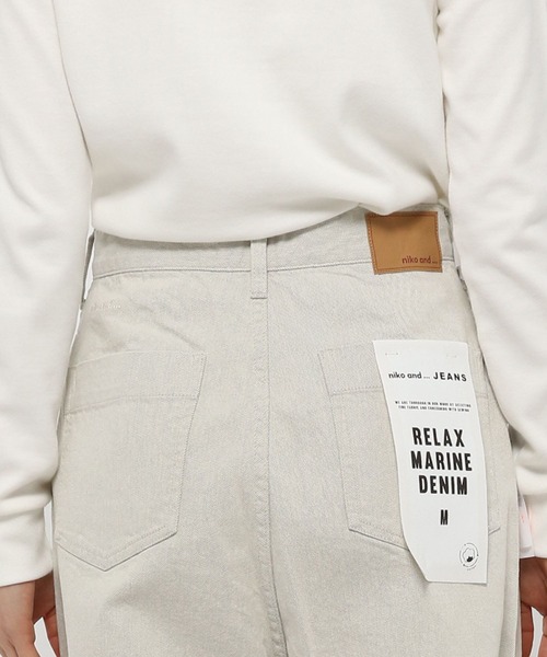 niko and...（ニコアンド）の「[niko and ...JEANS 2022SS]リラックスマリンデニムパンツ（デニムパンツ・レディース・オリーブ/ブルー/ナチュラル・SMALL/MEDIUM/LARGE）」の18枚目の写真