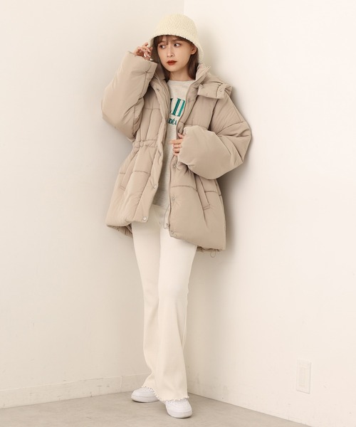 one after another NICE CLAUP（ワンアフターアナザーナイスクラップ）の「モコモがアクセントに！ボアバケットハット（ハット・レディース・ブラック/アイボリー/キャメル・FREE）」の20枚目の写真