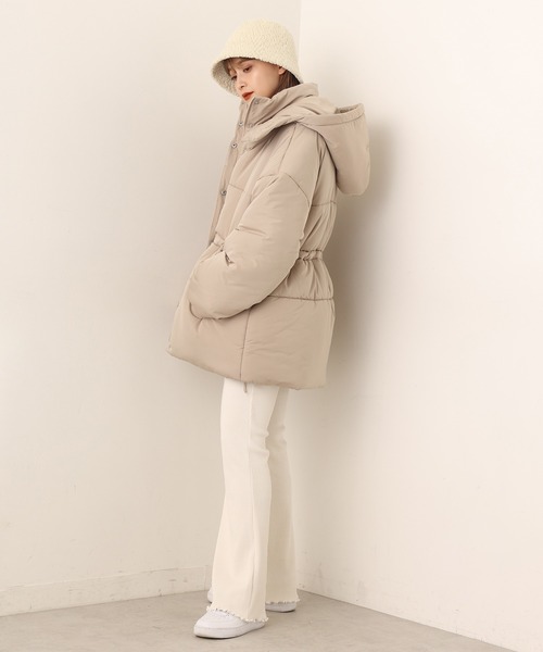 one after another NICE CLAUP（ワンアフターアナザーナイスクラップ）の「モコモがアクセントに！ボアバケットハット（ハット・レディース・ブラック/アイボリー/キャメル・FREE）」の17枚目の写真