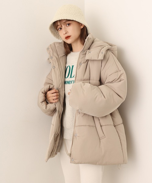 one after another NICE CLAUP（ワンアフターアナザーナイスクラップ）の「モコモがアクセントに！ボアバケットハット（ハット・レディース・ブラック/アイボリー/キャメル・FREE）」の4枚目の写真