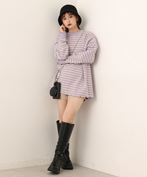 one after another NICE CLAUP（ワンアフターアナザーナイスクラップ）の「モコモがアクセントに！ボアバケットハット（ハット・レディース・ブラック/アイボリー/キャメル・FREE）」の15枚目の写真