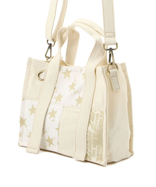 AVIREX（アヴィレックス）の「【直営店限定】DENIM STAR TOTE BAG/ デニムスタートートバッグ（トートバッグ・レディース・ブルー系その他/オフホワイト・FREE）」の19枚目の写真