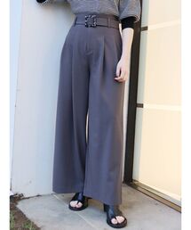 MURUA | ハイウエストタックワイドパンツ(その他パンツ)