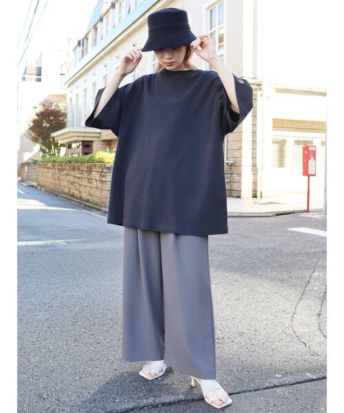 MURUA（ムルーア）の「ハイウエストタックワイドパンツ（その他パンツ・レディース・グレー/イエロー/グリーン/アイボリー・1/2）」の22枚目の写真