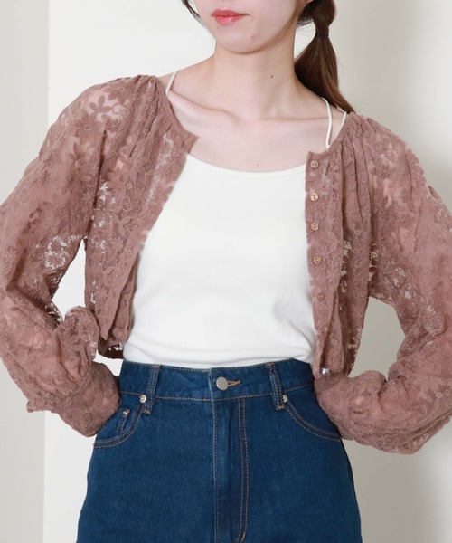 archives(アルシーヴ)の「【新色追加】ボリュームギャザーチュールブラウス(シャツ/ブラウス・レディース・ブラック/ブルー/グリーン/アイボリー/モカ・MEDIUM)」の4枚目の写真