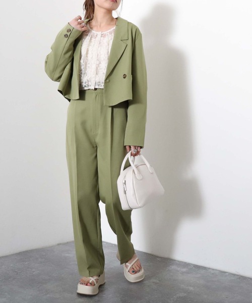 archives(アルシーヴ)の「【新色追加】ボリュームギャザーチュールブラウス(シャツ/ブラウス・レディース・ブラック/ブルー/グリーン/アイボリー/モカ・MEDIUM)」の16枚目の写真