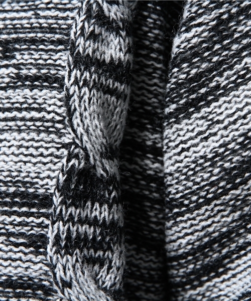 VENCEEXCHANGE（ヴァンスエクスチェンジ）の「7Gケーブルカラーショールカーデ          （カーディガン/ボレロ・メンズ・オフホワイト/グレー/イエロー/ネイビー・LARGE/MEDIUM）」の14枚目の写真